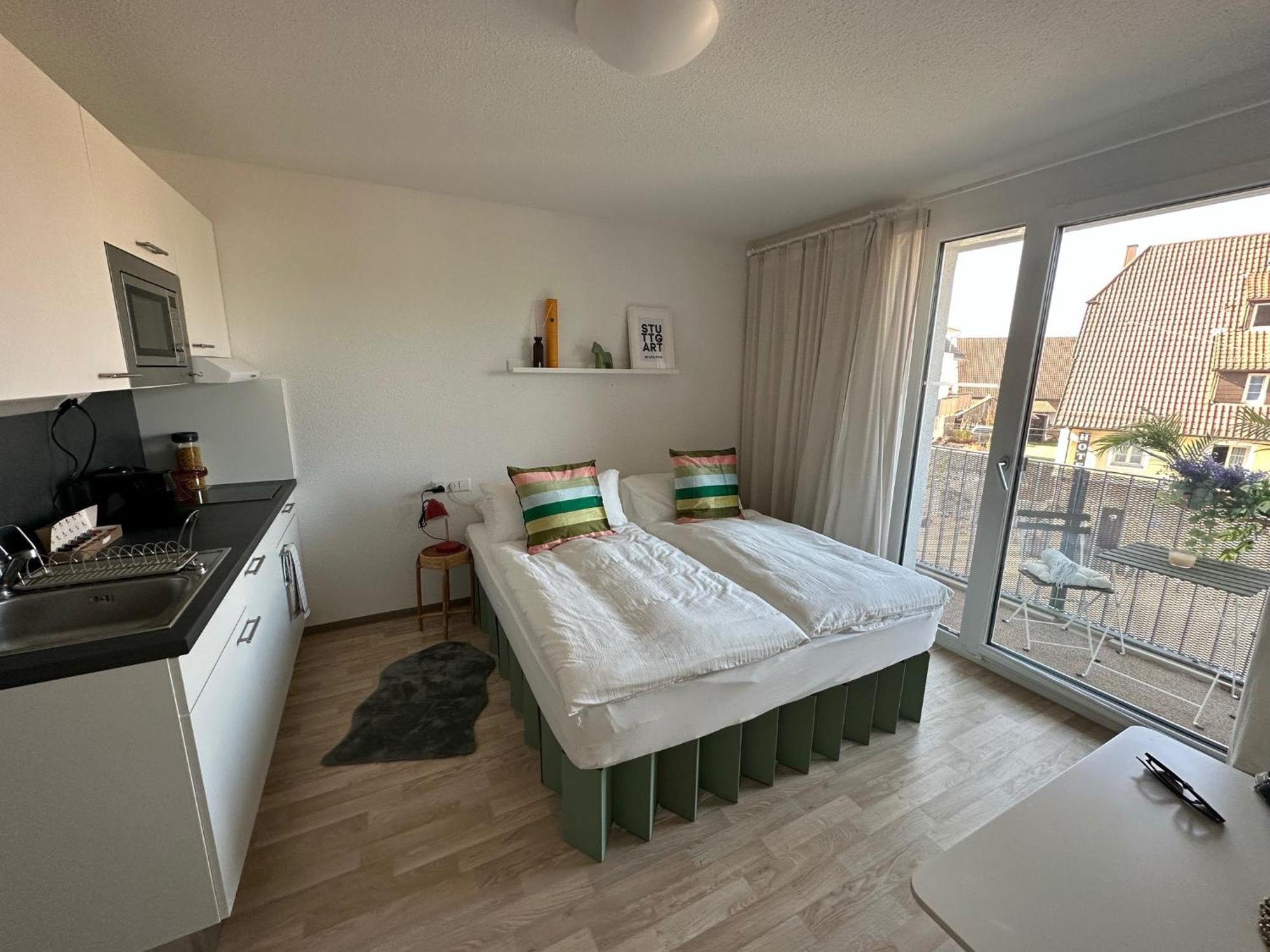 ליינפלדן-אכטרדינגן Stilvolles Und Modernes Appartement Mit Sonnigem Balkon In Flughafen- Und Messenaehe 31 מראה חיצוני תמונה